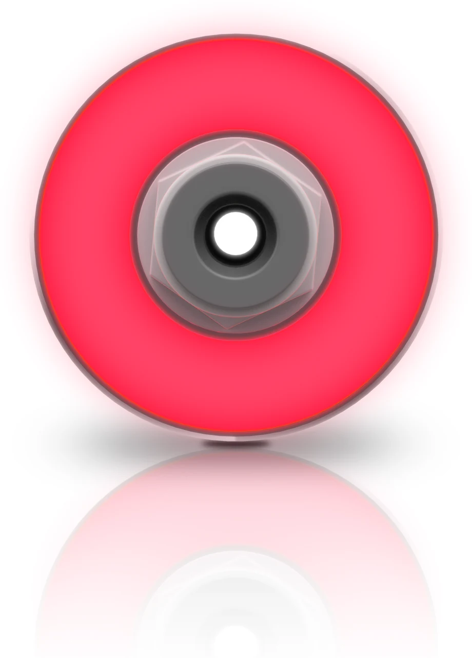 Red illuminated ring on the SKWEIT® UVC sterilizer, indicating a fault condition